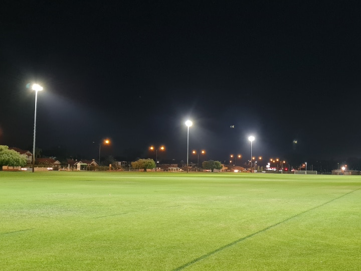 LED lights at soccer fields.